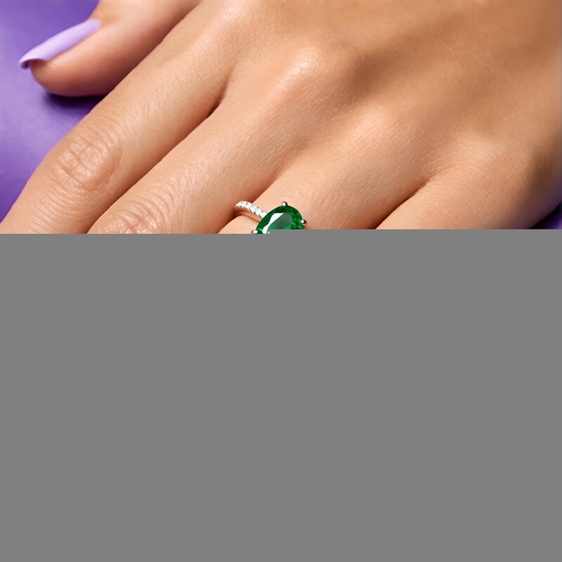 Bahia Emerald Silver Ring