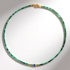 Collana in argento con Smeraldo Socoto