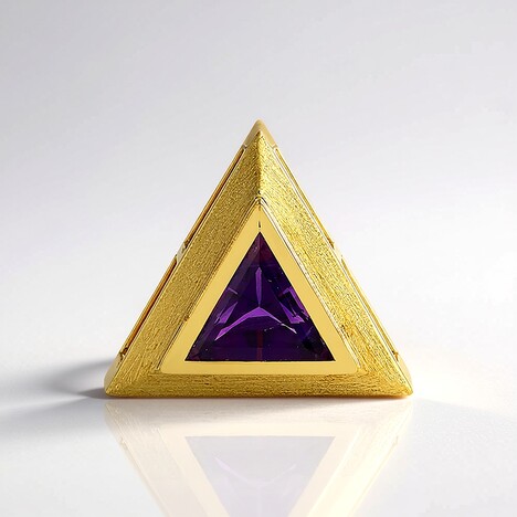 Ciondolo in argento con Ametista (MONOSONO COLLECTION)