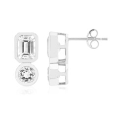 Pendientes en plata con Cuncita blanca (Pallanova)