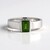 Anello in argento con Diopside Russo