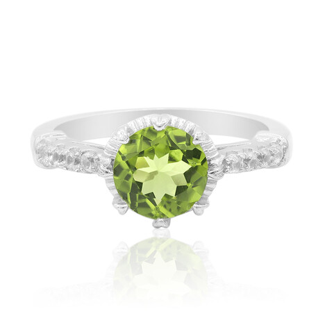 Anillo en plata con Peridoto