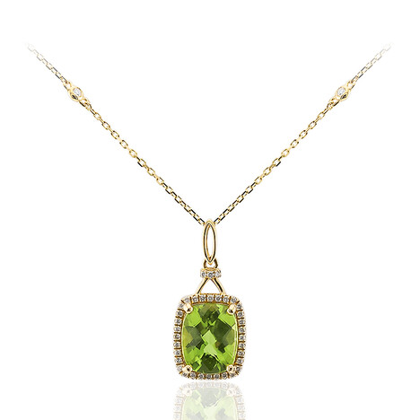 Collana in oro con Peridoto Dashihe  (CIRARI)