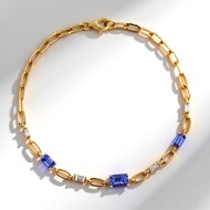 Bracciale in oro con Tanzanite AAA (CIRARI)