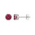 Rhodolite Silver Earrings