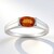 Anello da uomo in oro con Zaffiro Arancione Ban Ka Cha