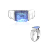 Bague en argent et Labradorite (de Melo)