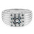Bague pour homme en argent et Diamant fantaisie