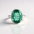 Anello in argento con Fluorite Verde