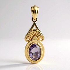 Pendentif en argent et Iolite de Madagascar (Remy Rotenier)