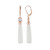 Pendientes en plata con Calcedonia blanca (KM by Juwelo)