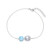 Edelstein-Silberarmband