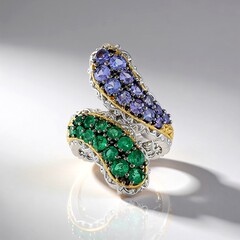 Anello in argento con Smeraldo Zambia
