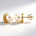 Orecchini in oro con Perla Bianca dei Mari del Sud (Michelle Albala)