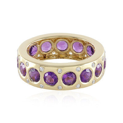 Anillo en oro con Amatista de Siberia (de Melo)