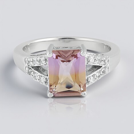 Anello in argento con Ametrina
