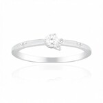 Anello in oro con Diamante SI1 (G) (Annette)