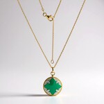 Collana in argento con Agata (Adela Silber)