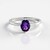 Anello in argento con Ametista