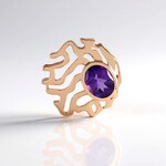 Ciondolo in argento con Ametista (MONOSONO COLLECTION)