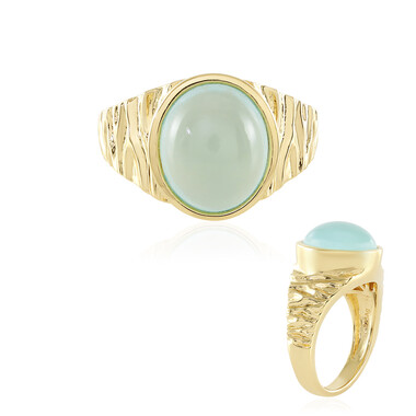 Aqua-Chalzedon-Silberring