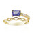 Bague en or et Tanzanite AAA (CIRARI)