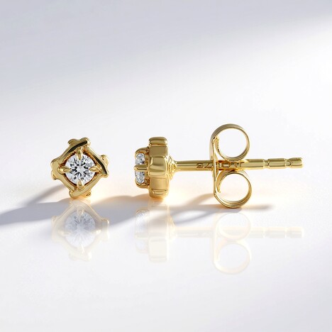 Orecchini in oro con Diamante IF (G)