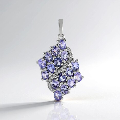 Ciondolo in argento con Tanzanite