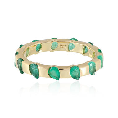 Sambia-Smaragd-Goldring (de Melo)