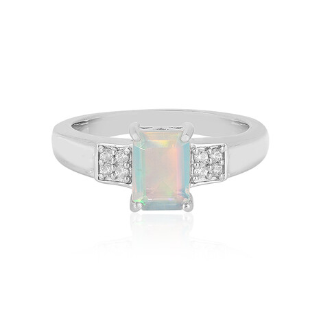 Anello in argento con Opale di Welo