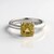 Anello in argento con Zircone Giallo