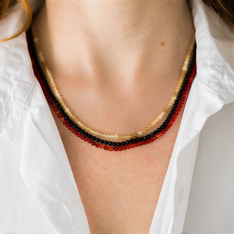 Citrine Silver Necklace