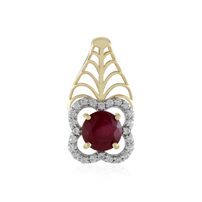 Pendentif en or et Rubis de Madagascar (Ornaments by de Melo)