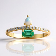 Anello in oro con Smeraldo Zambia AAA (CIRARI)