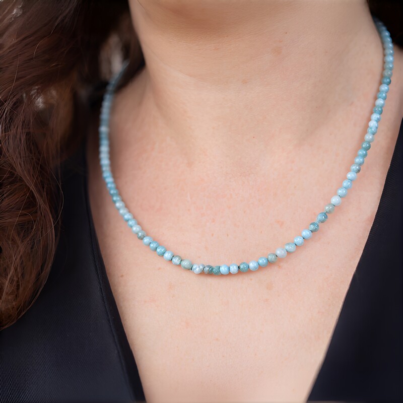Larimar Silver Necklace