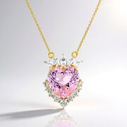 Collier en argent et Kunzite
