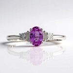Anello in oro con Zaffiro Rosa (CIRARI)
