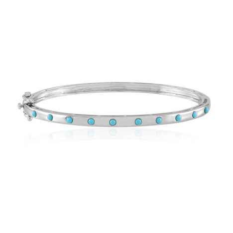 Brazalete en plata con Turquesa bella durmiente (Faszination Türkis)