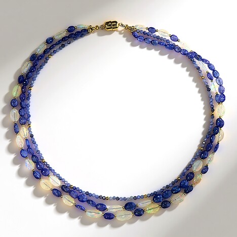 Collana in argento con Tanzanite (Adela Silber)