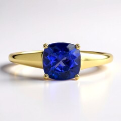 Anillo en oro con Tanzanita AAA