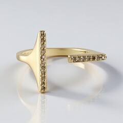 Anello in oro con Diamante Champagne I3 (de Melo Gold)