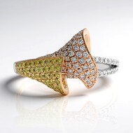 Bague en or et Diamant rose SI2 (CIRARI)