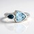 Anello in argento con Topazio Blu Cielo