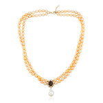 Süßwasserzuchtperlen-Silbercollier (TPC)