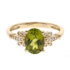 Bague en or et Péridot de Dashihe