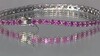 Bracelet en argent et Grenat Rhodolite