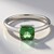Anello in argento con Apatite Cromo