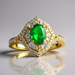 Anello in oro con Smeraldo Zambia AAA (CIRARI)