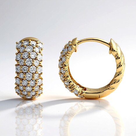 Orecchini in oro con Diamante SI1 (H)