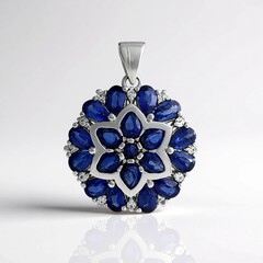 Ciondolo in argento con Cianite del Nepal